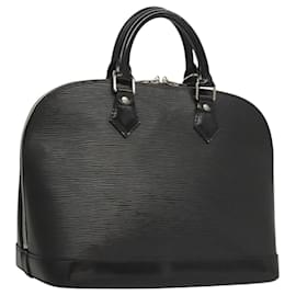 Louis Vuitton-LOUIS VUITTON Epi Alma Hand Bag Black M52142 LV Auth 117373-Black