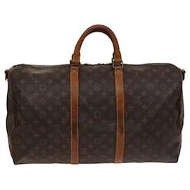 Louis Vuitton-LOUIS VUITTON Monogram Keepall Bandouliere 50 Boston Bag M41416 LV Auth KD297-Monogram