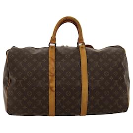 Louis Vuitton-LOUIS VUITTON Monogram Keepall 50 Boston Bag M41426 LV Auth yk17793-Monogram
