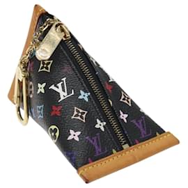 Louis Vuitton-LOUIS VUITTON Monogram Multicolor Berlingo Coin Purse Black M58029 Auth yk17875M-Black