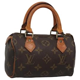 Louis Vuitton-LOUIS VUITTON Monogram Mini Speedy Hand Bag M41534 LV Auth 118173-Monogram