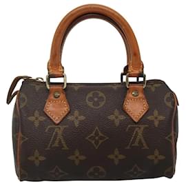 Louis Vuitton-LOUIS VUITTON Monogram Mini Speedy Hand Bag M41534 LV Auth 118173-Monogram
