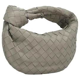 Autre Marque-BOTTEGA VENETA INTRECCIATO Mini Jody Shoulder Bag Leather Gray Auth BA1534AM-Brown