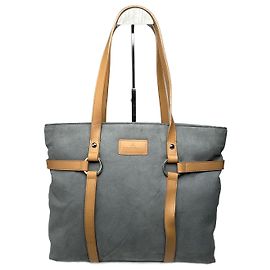 Sac à main en daim vintage Courreges gris Gris