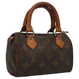 Louis Vuitton-LOUIS VUITTON Monogram Mini Speedy Hand Bag M41534 LV Auth 117600-Monogram