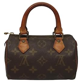 Louis Vuitton-LOUIS VUITTON Monogram Mini Speedy Hand Bag M41534 LV Auth 117600-Monogram