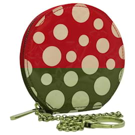 Louis Vuitton-LOUIS VUITTON Vernis Dot Infinity Porte Monnaie Chapeau M91570 LV Auth BA1203-Red