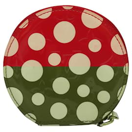 Louis Vuitton-LOUIS VUITTON Vernis Dot Infinity Porte Monnaie Chapeau M91570 LV Auth BA1203-Red
