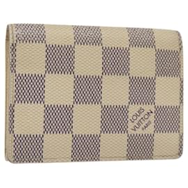 Louis Vuitton-LOUIS VUITTON Damier Azur Amberop Cartes De Visit Card Case N61746 Auth 118386-Other