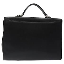 Autre Marque-Burberrys Hand Bag Leather Black Auth bs24319-Black