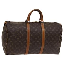 Louis Vuitton-LOUIS VUITTON Monogram Keepall 50 Boston Bag M41426 LV Auth bs24201-Monogram