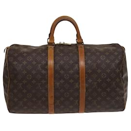 Louis Vuitton-LOUIS VUITTON Monogram Keepall 50 Boston Bag M41426 LV Auth bs24201-Monogram