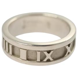 Autre Marque-TIFFANY&Co. Atlas Ring Ag925 Silver Auth 117661-Silvery