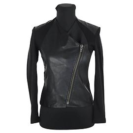 Helmut Lang Lederjacke Schwarz
