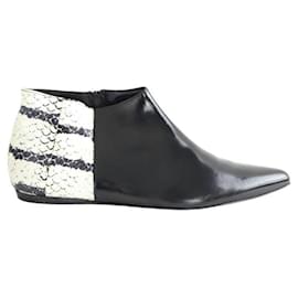 Pierre Hardy-Boots en cuir-Noir