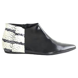 Pierre Hardy Black leather boots Black