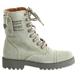 Zadig & Voltaire-Boots à lacets-Kaki
