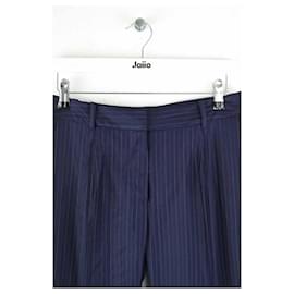 Dior-Wool straight pants-Blue