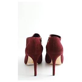Sergio Rossi-Suede heels-Dark red