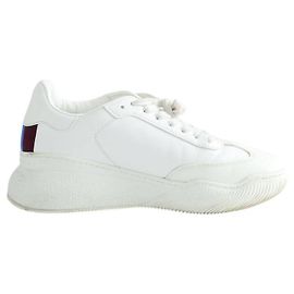 Stella Mc Cartney Weiße Leder-Sneaker Weiß