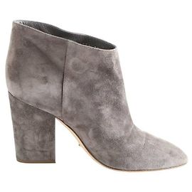 Sergio Rossi Botas de camurça cinzas Cinza