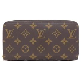 Louis Vuitton-Louis Vuitton Monogram Zippy Wallet-Brown,Fuschia