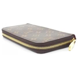 Louis Vuitton-Louis Vuitton Monogram Zippy Wallet-Brown,Fuschia