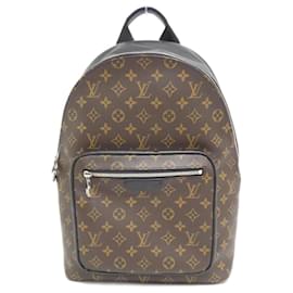 Louis Vuitton-Louis Vuitton Monogram Macassar Josh Backpack-Brown,Monogram