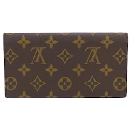 Louis Vuitton-Louis Vuitton Monogram Bill Wallet-Brown,Monogram