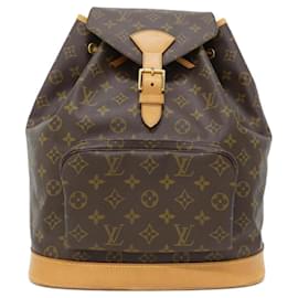 Louis Vuitton-Louis Vuitton Monogram Montsouris GM Backpack-Brown,Monogram