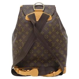 Louis Vuitton-Louis Vuitton Monogram Montsouris GM Backpack-Brown,Monogram