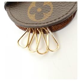 Louis Vuitton-Louis Vuitton Monogram Multicle Long PM M60115 Key Case-Brown,Monogram