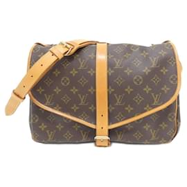 Louis Vuitton-Louis Vuitton Monogram Saumur 35cm Shoulder Bag-Brown,Monogram