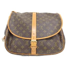 Louis Vuitton-Louis Vuitton Monogram Saumur 35cm Shoulder Bag-Brown,Monogram