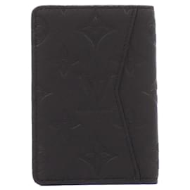 Louis Vuitton-Louis Vuitton Monogram Shadow Business Card Case-Black