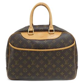 Louis Vuitton Monogram Bowling Vanity Handbag Brown Monogram