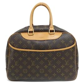 Louis Vuitton-Louis Vuitton Monogram Bowling Vanity Handbag-Brown,Monogram
