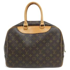 Louis Vuitton-Louis Vuitton Monogram Bowling Vanity Handbag-Brown,Monogram