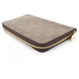 Louis Vuitton-Louis Vuitton Monogram Zippy Organizer Wallet-Brown,Monogram