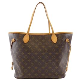 Louis Vuitton-Louis Vuitton Monogram Neverfull MM Handbag-Brown