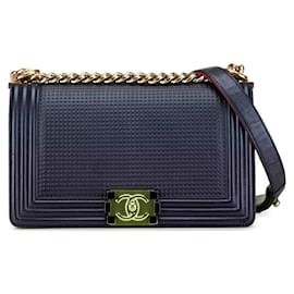 Chanel-Chanel Boy-Navy blue