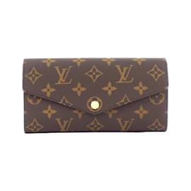 Louis Vuitton-Louis Vuitton Monogram Portefeuille Sarah M62235 Wallet-Brown,Pink,Monogram