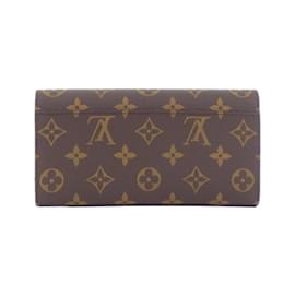 Louis Vuitton-Louis Vuitton Monogram Portefeuille Sarah M62235 Wallet-Brown,Pink,Monogram