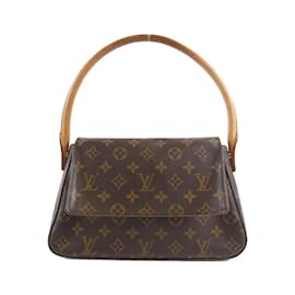Louis Vuitton-Louis Vuitton Monogram Mini Looping Shoulder Bag-Brown,Monogram
