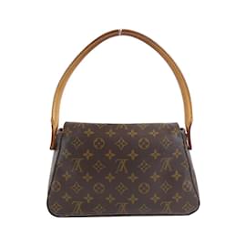 Louis Vuitton-Louis Vuitton Monogram Mini Looping Shoulder Bag-Brown,Monogram