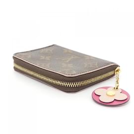 Louis Vuitton-Louis Vuitton Monogram Zippy Coin Purse-Brown,Pink,Monogram
