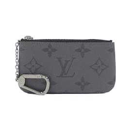 Louis Vuitton-Louis Vuitton Monogram Eclipse Coin Purse-Black,Grey,Monogram