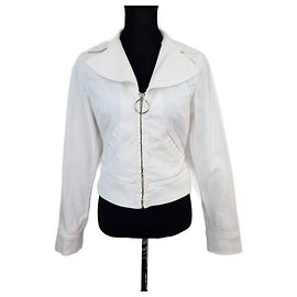 Moschino Jeans white cotton jacket White