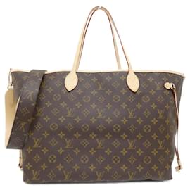 Louis Vuitton-Louis Vuitton Monogram Neverfull Inside Out GM Handbag-Brown