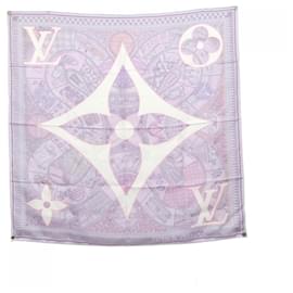 Louis Vuitton-Louis Vuitton Carré Beyond Jeu de Square Scarf-Purple